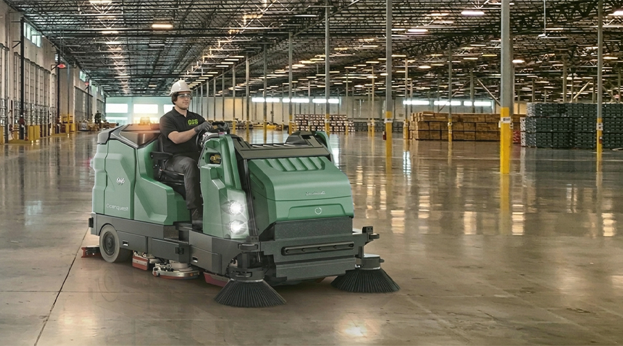 how to clean industrial floors